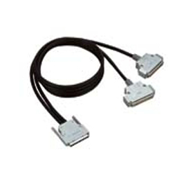 100ピン0.8mmピッチ→37ピンD-SUB×2分配用シールドケーブル(1.5m)