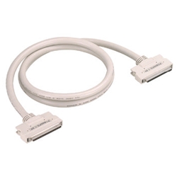 両端96ピンハーフピッチコネクタ付シールドケーブル(モールドタイプ、0.5m)