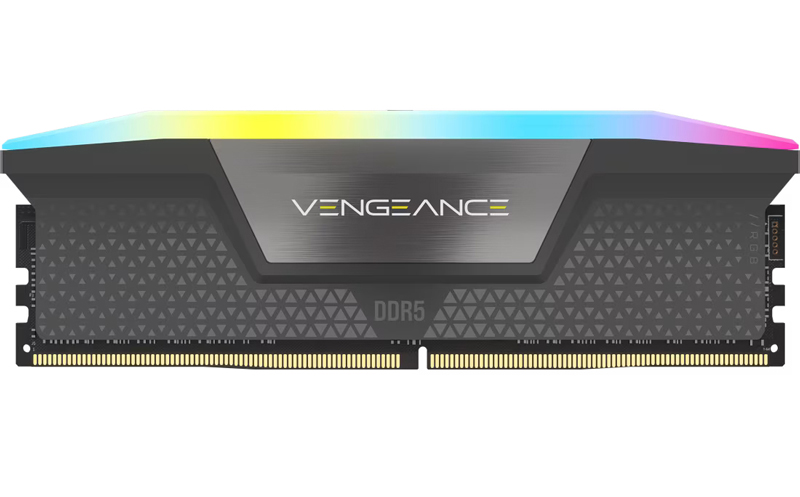 DDR5 5200MT/s 16GB(16GBx1) UDIMM 40-40-40-77 XMP 3.0 & AMD EXPO VENGEANCE RGB DDR5 Grey 1.25V