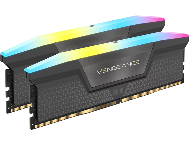 DDR5 6400MT/s 32GB(16GBx2) UDIMM 36-48-48-104 XMP 3.0 & AMD EXPO VENGEANCE RGB DDR5 Grey 1.35V