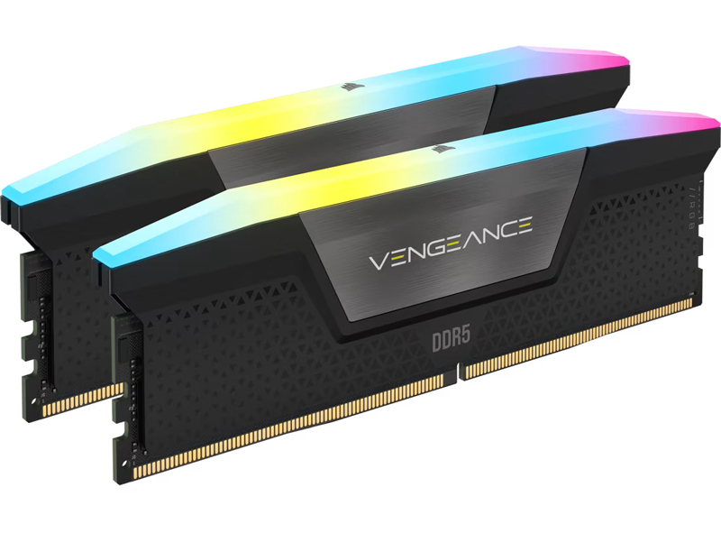 VENGEANCE RGB DDR5 UDIMM 6800MT/s 96GB (48GBx2) CL34-42-42-110 1.40V Intel XMP - BLACK