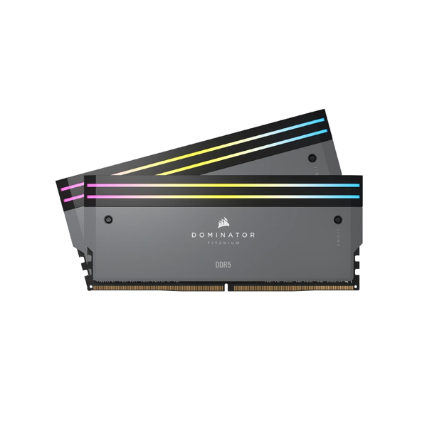 DDR5 6000MT/s 64GB(32GBx2) UDIMM 30-36-36-76 AMD EXPO DOMINATOR TITANIUM Grey RGB LED 1.4V