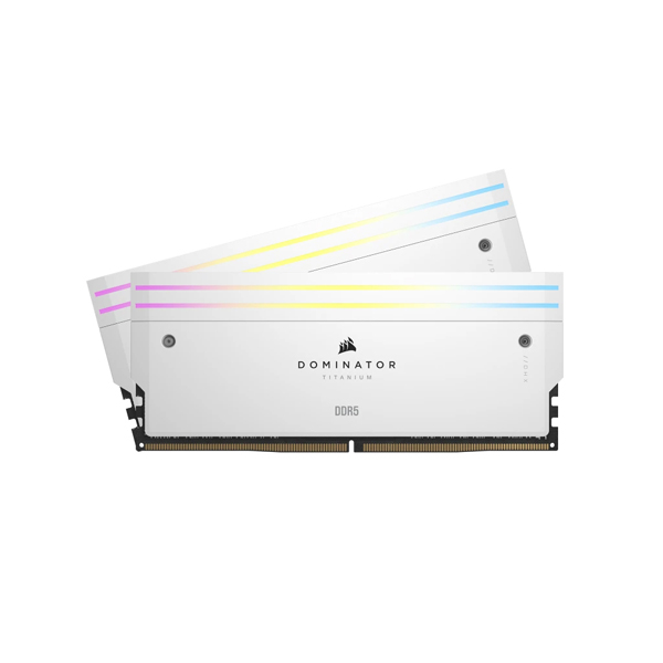 DDR5 6400MT/s 64GB(32GBx2) UDIMM 32-40-40-84 XMP 3.0 DOMINATOR TITANIUM White RGB LED 1.4V