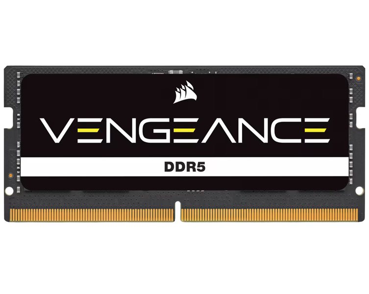 DDR5 5600MT/s 16GB(16GBx1) SODIMM Unbuffered 48-48-48-90 Black PCB 1.1V VENGEANCE DDR5 SODIMM