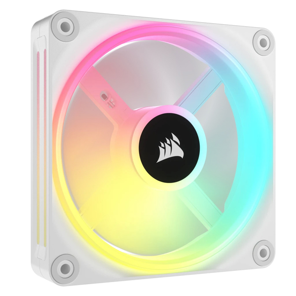 PCケースファン iCUE LINK QX120 RGB WHITE 120mm Magnetic Dome RGB Fan Expansion Kit