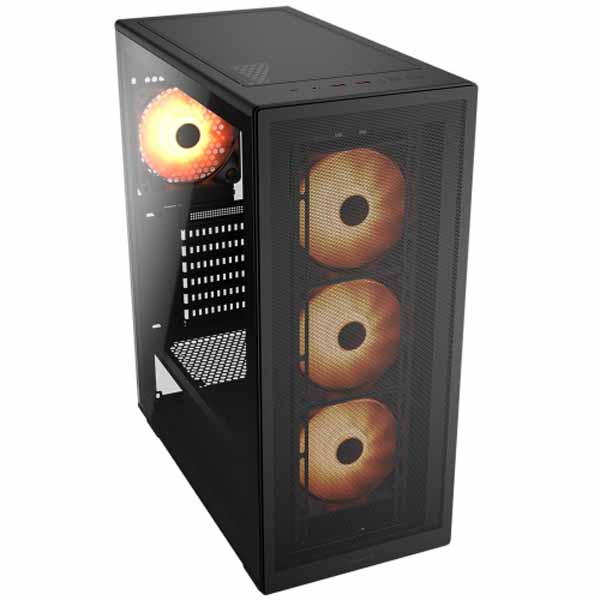 MX220 RGB ミドルタワーケース（ブラックカラー版）