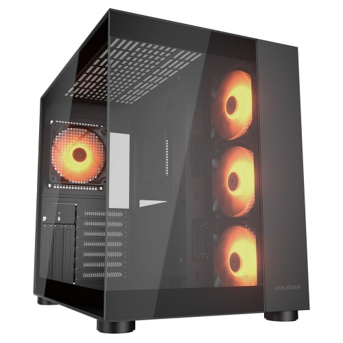 FV150 RGB/ミドルタワーケース/ブラック/デュアルチャンバー設計/ARGBファン4基標準搭載/ボトムファン設置用ブラケット装備