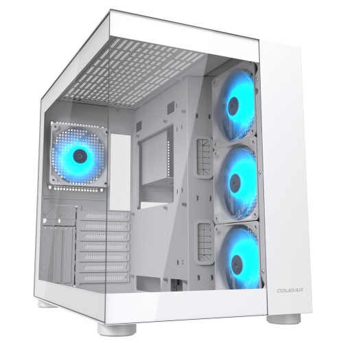 FV150 RGB White/ミドルタワーケース/ホワイト/デュアルチャンバー設計/ARGBファン4基標準搭載/ボトムファン設置用ブラケット装備