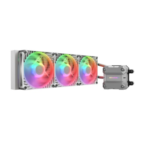 Poseidon Ultra 360 ARGB White/360mm水冷CPUクーラー/ホワイト/流体力学を応用した独自のフレーム設計/Intel LGA1851/1700/1200/115x/AMD AM5/AM4/AM3/AM2/FM2/FM1