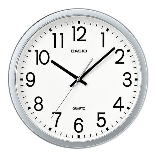 壁掛け時計 スムーズ秒針 シルバー