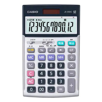 実務電卓 12桁 日数時間計算 ジャストタイプ