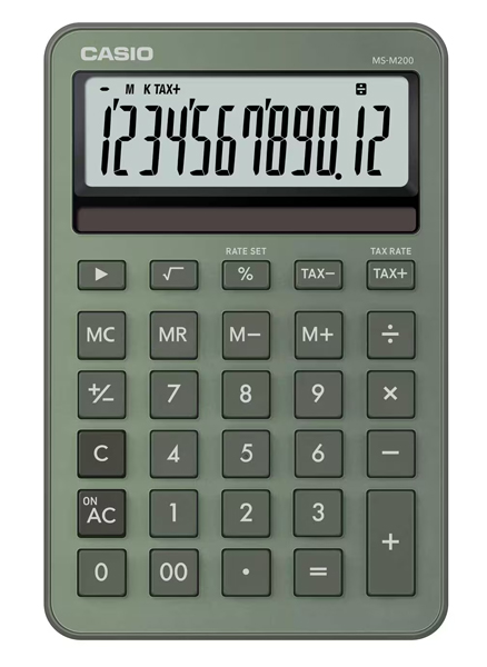 デザイン電卓 スタイリッシュ ミスティグリーン