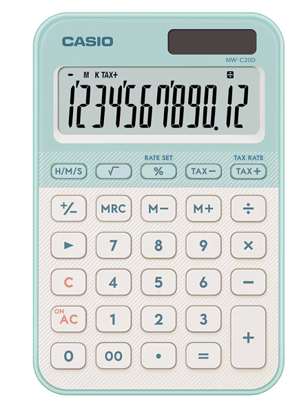 デザイン電卓 カラフル ライトグリーン