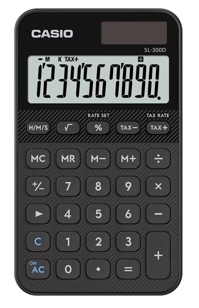 デザイン電卓 カラフル ブラック