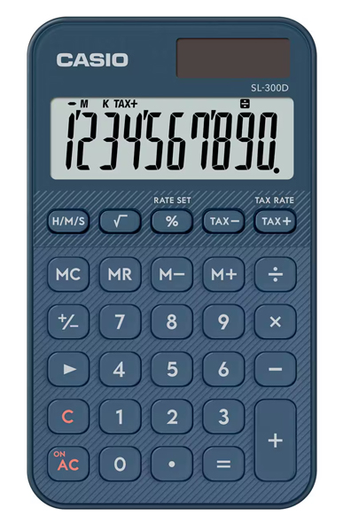 デザイン電卓 カラフル ネイビー