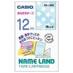 ネームランド用おなまえテープ 12mm 星柄