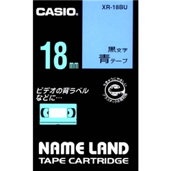 ネームランド用スタンダードテープ 18mm 青/黒文字