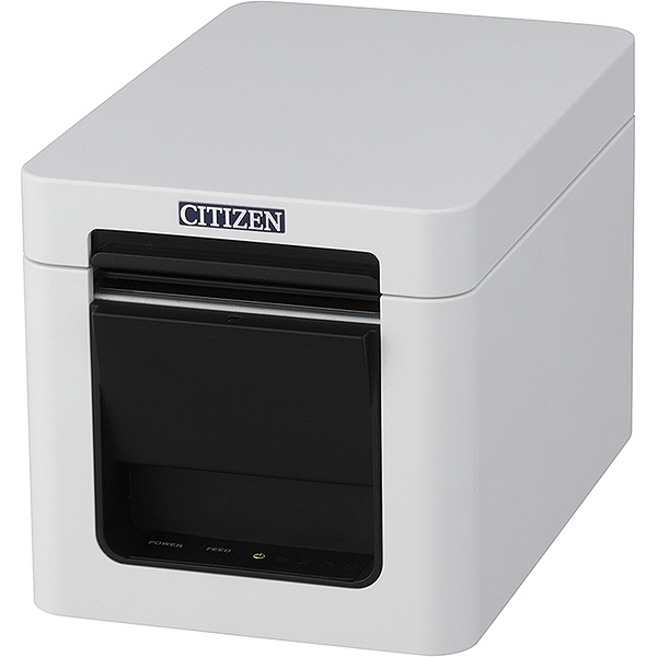 コンパクトラインサーマルプリンター（印刷速度300mm/秒、用紙幅58mm、オートカッター付、USB I/F、ホワイト、用紙セーブ機能、多階調印刷）