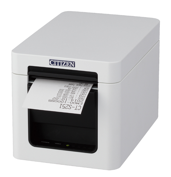 コンパクトラインサーマルプリンター（XMLデータ対応、印刷速度300mm/秒、用紙幅58mm、有線LAN＋無線LAN＋USBホスト（1ポート）I/F、ホワイト）