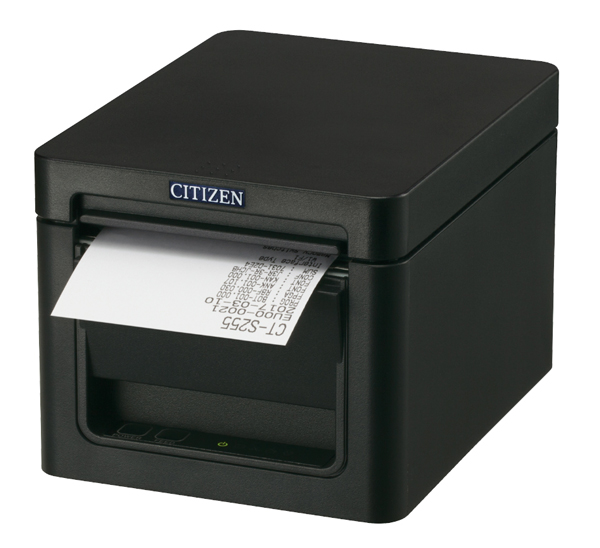 コンパクトラインサーマルプリンター（印刷速度300mm/秒、用紙幅58/80mm、オートカッター付、Bluetooth＋USBホスト（2ポート）I/F、ブラック）