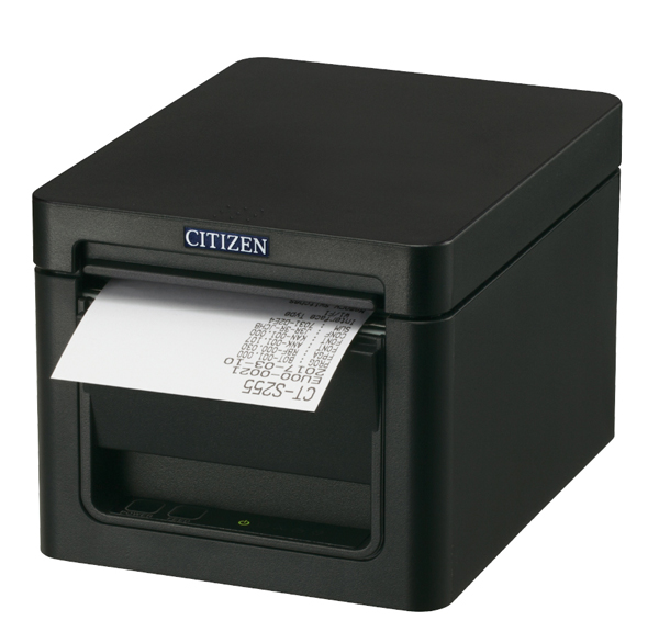 コンパクトラインサーマルプリンター（印刷速度300mm/秒、用紙幅58/80mm、オートカッター付、Lightning対応＋USBホスト（1ポート）＋USBホスト（3ポート）I/F、ブラック）