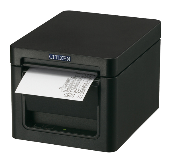 コンパクトラインサーマルプリンター（印刷速度300mm/秒、用紙幅58/80mm、カッター付、有線LAN＋USBホスト（2ポート）I/F、XML対応 ブラック)