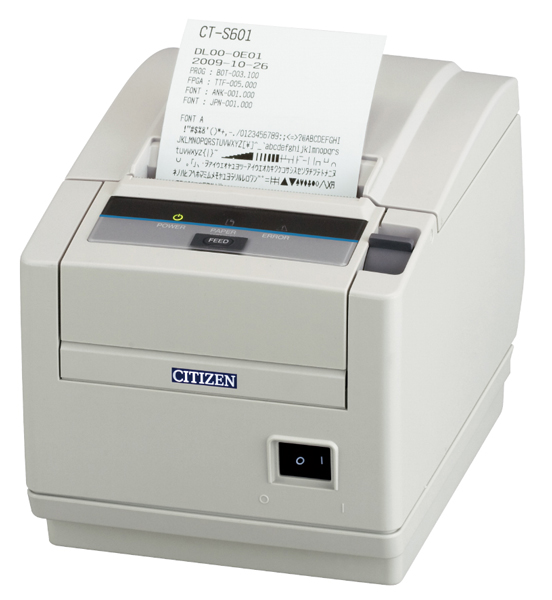 コンパクトラインサーマルプリンター（印刷速度220mm/秒、用紙幅58mm、Ethernet、ホワイト、用紙セーブ機能、多階調印刷）