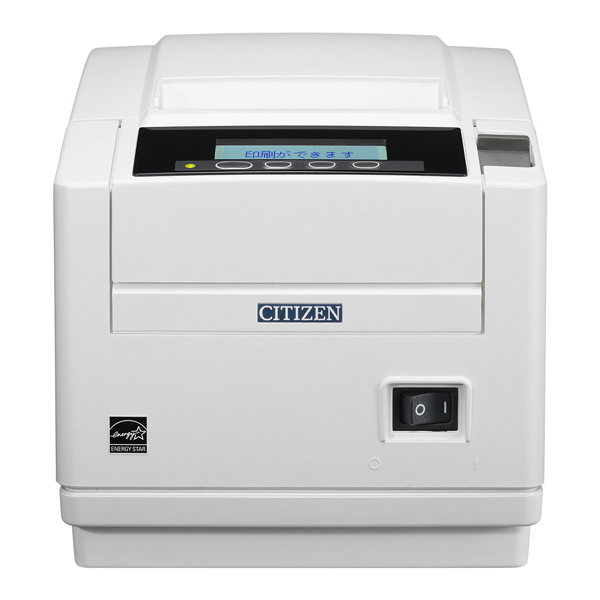 コンパクトラインサーマルプリンター（最大印刷速度500mm/秒、用紙幅58/80mm、USB＋シリアル I/F、ホワイト、用紙セーブ機能、多階調印刷）