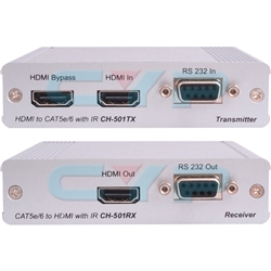 HDMI/RS232/IR延長器 PoE非対応 (HDBaseT)
