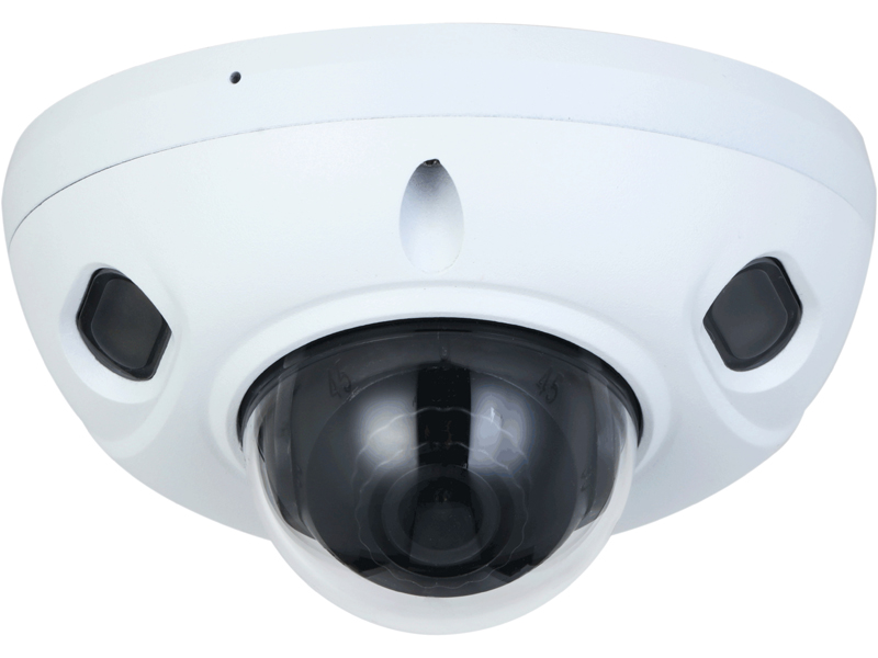 監視カメラ、ドーム型、解像度200万画素、固定焦点レンズ、最低被写体照度0.002lux、IR照射距離最大30m、マイク内蔵