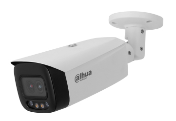 監視カメラ、バレット型、解像度400万画素、固定焦点レンズ、デュアルレンズ、最低被写体照度0.0002lux、IR照射距離最大50m、マイク内蔵