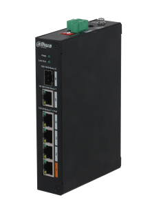 4ポートPoE HUB、アンマネージドスイッチ、最大60W、最長250m給電、死活監視