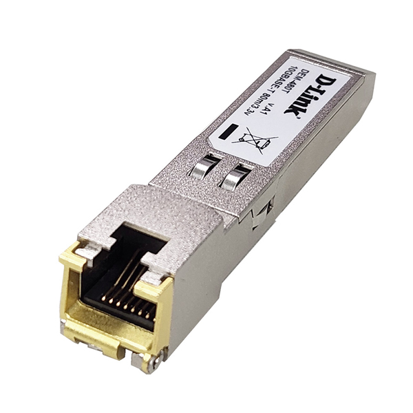DEM-480T 10G BASE-T Copper SFP+モジュール、コネクタ形状：RJ-45 伝送距離：80m、※対応機種：DMS-1250-18P、DMS-1250-28P、1年保証