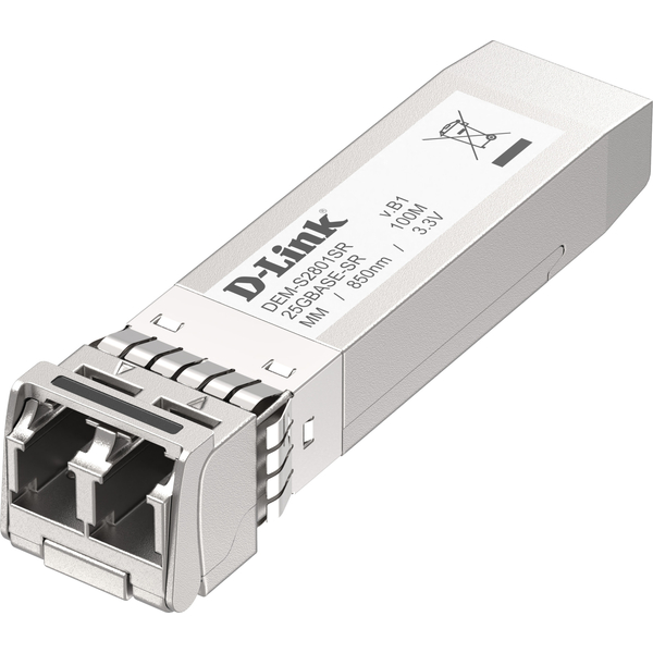 SFP28モジュール、25G BASE-SR （コネクタ:LC） 2芯マルチモード、伝送距離 最長100m、1年保証