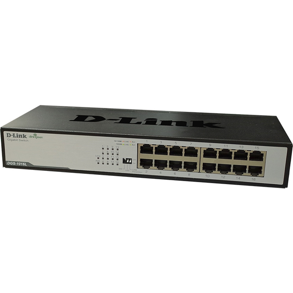 ループ検知遮断機能搭載 10/100/1000BASE-T×16ポート Unmanagedスイッチ（電源内蔵/メタル筐体）（5年保証）
