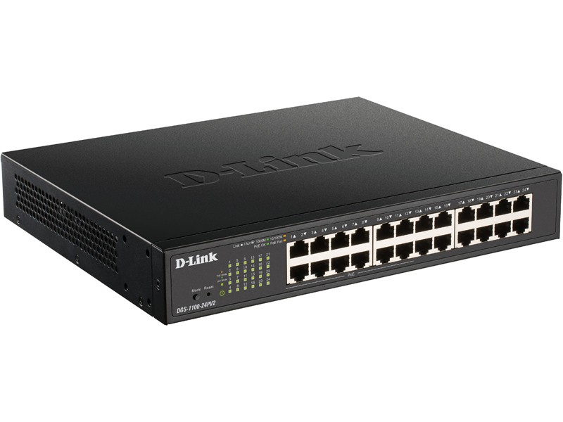 ギガビットL2 Easyスマートスイッチ、PoE+対応(最大100W給電)、電源内蔵、ファンレス、10/100/1000BASE-Tポート×24(うち12ポートPoE+給電)、リミテッドライフタイム保証