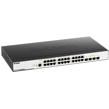 DGS-3000-28L Managed L2スイッチ 10/100/1000BASE-Tポート×24、SFPスロット×4、リミテッドライフタイム保証対象