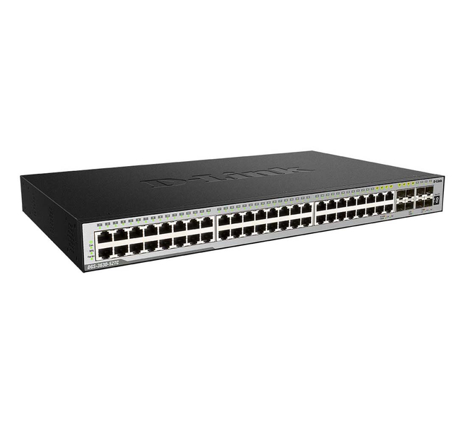 DGS-3630-52TCMI ギガビットL3スタッカブルスイッチ、10/100/1000BASE-T×48ポート（10G SFP+×4、SFP combo 4） MPLSイメージ（MI）