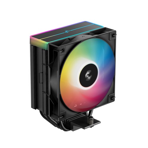 AG400 BK ARGB V2/空冷CPUクーラー/オールブラック/シングルタワー型/ARGBトップカバー/120mm ARGBファン/Intel LGA1851/1700/1200/1151/1150/1155/AMD AM5/AM4対応