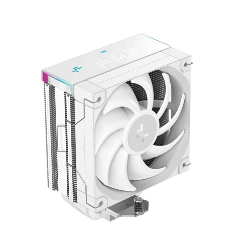 AK400 DIGITAL PRO WH/空冷CPUクーラー/デジタルパネル搭載/オールホワイト/「FT12 SE WH」ファン/Intel LGA1851/1700/1200/1151/1150/1155/AMD AM5/AM4対応