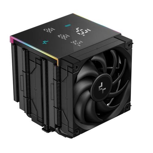 AK620 DIGITAL PRO/空冷CPUクーラー/デュアルタワー/デジタルパネル搭載/オールブラック/Intel LGA1700/1200/1151/1150/1155/2066/2011-v3/2011/AMD AM5/AM4対応