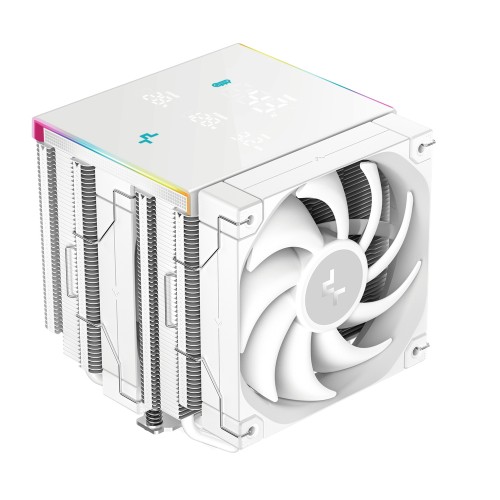 AK620 DIGITAL PRO WH/空冷CPUクーラー/デュアルタワー/デジタルパネル搭載/オールホワイト/Intel LGA1851/1700/1200/1151/1150/1155/2066/2011-v3/2011/AMD AM5/AM4対応