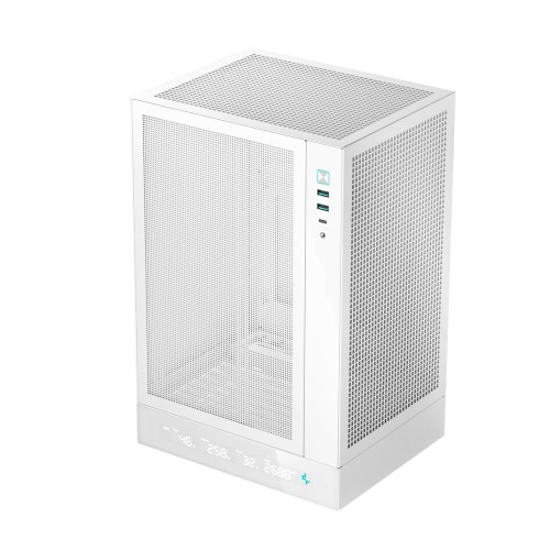 CH170 DIGITAL WH/Mini-ITXケース/ホワイト/デジタルパネル搭載/高エアフロー/メッシュパネル/高さ172mmの空冷クーラー対応/240mmラジエーター対応/ATX電源対応(最長140mm)