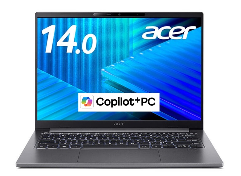 Acer TravelMate X4 14 AI (Core Ultra 5プロセッサー 228V/32GB/SSD・512GB/光学ドライブなし/Win11Pro64/Officeなし/14型/Copilot+PC)