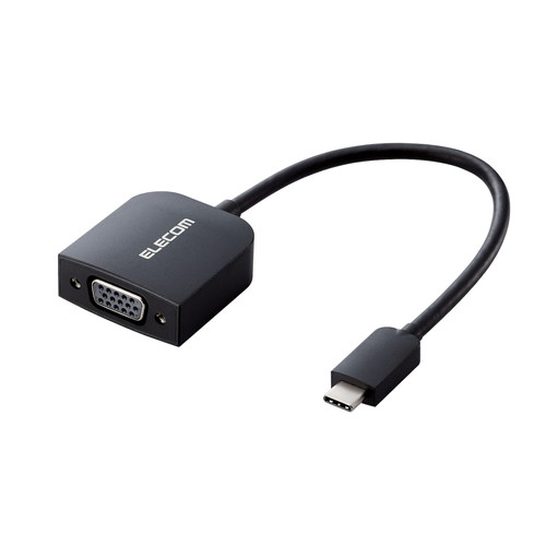 USB Type-C映像変換アダプタ/Type-C - VGA/ブラック