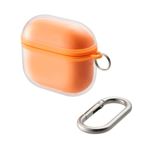 AirPods 第4世代/アクティブノイズキャンセリング搭載AirPods 第4世代/ソフトケース/MUBRAIN/オレンジ