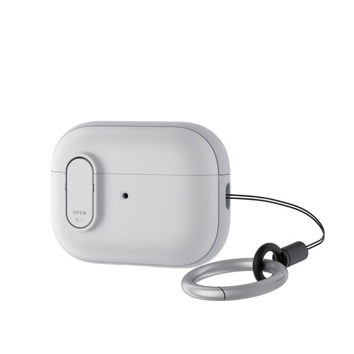 AirPods Pro 第2世代対応アクセサリ/TOUGH SLIM Lockケース/ロック機能/カラビナ付き/ホワイト