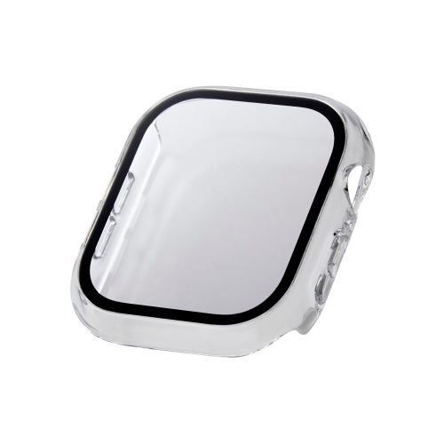 Apple Watch 46mm/フルカバーケース/プレミアムガラス/高透明/クリア