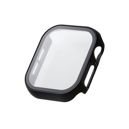 Apple Watch 42mm/フルカバーケース/プレミアムガラス/反射防止/ブラック