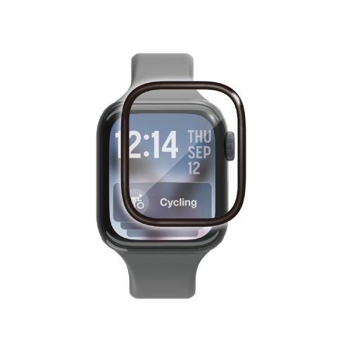 Apple Watch 42mm/フルカバーガラスフィルム/高透明/指紋防止/治具付